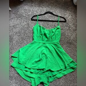 Vibrant Green romper